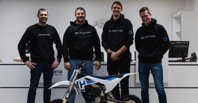 solarstone team and a motorcycle