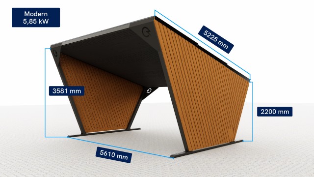 an image of solarstone solar carport modern