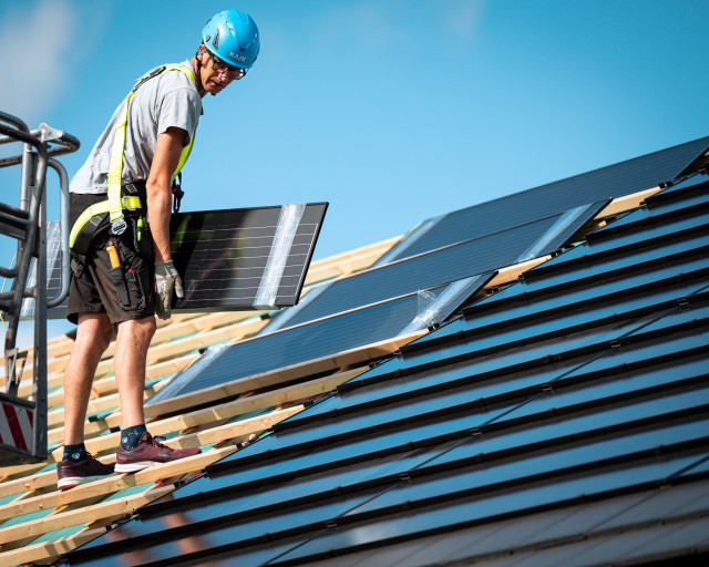 Solarstone Solar Tiled Roof installation