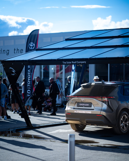 solarstone solar carport at rally estonia 2023