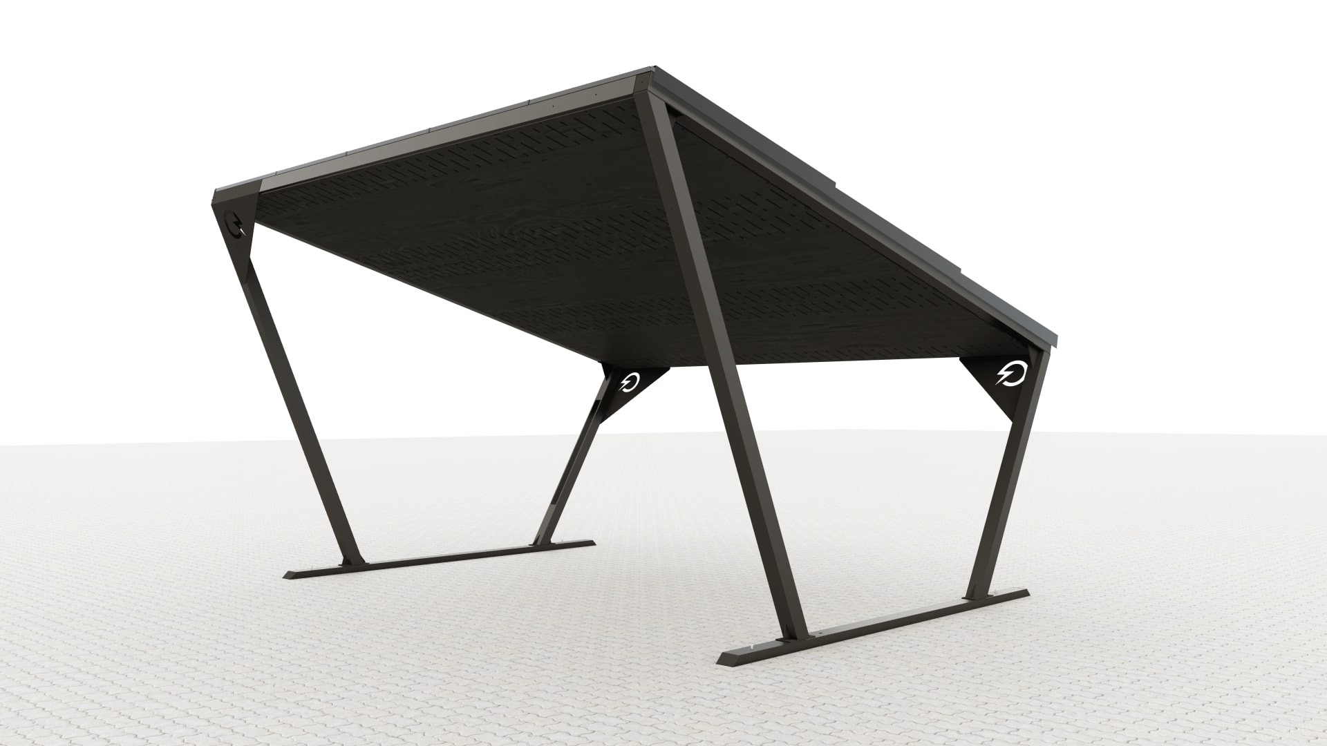 solarstone solar carport modern without clt cladding