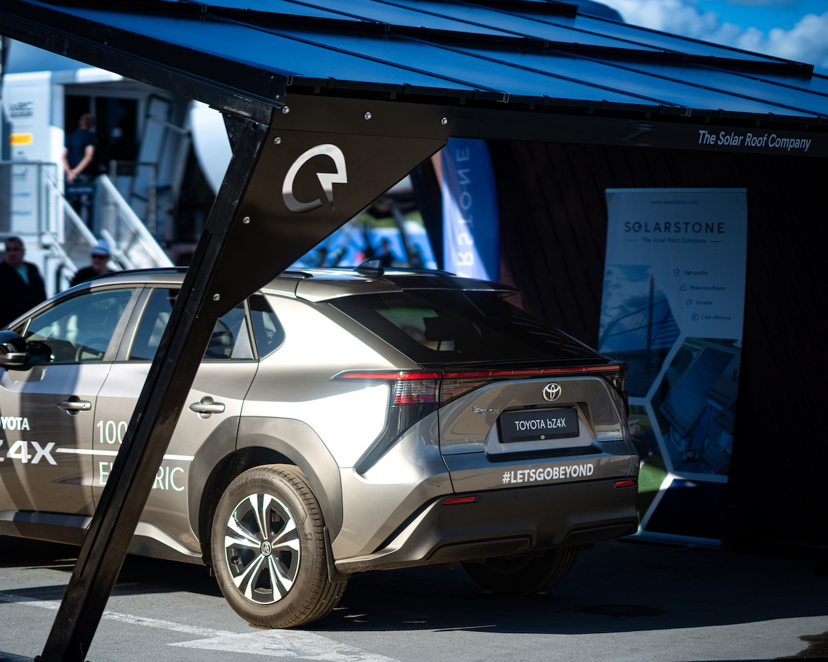 Solarstone Solar Carport with Toyota bz4X