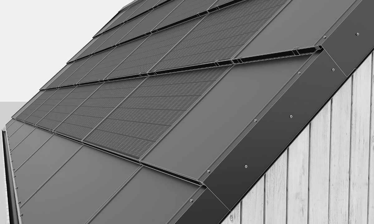 solarstone solar full roof panels side flashing